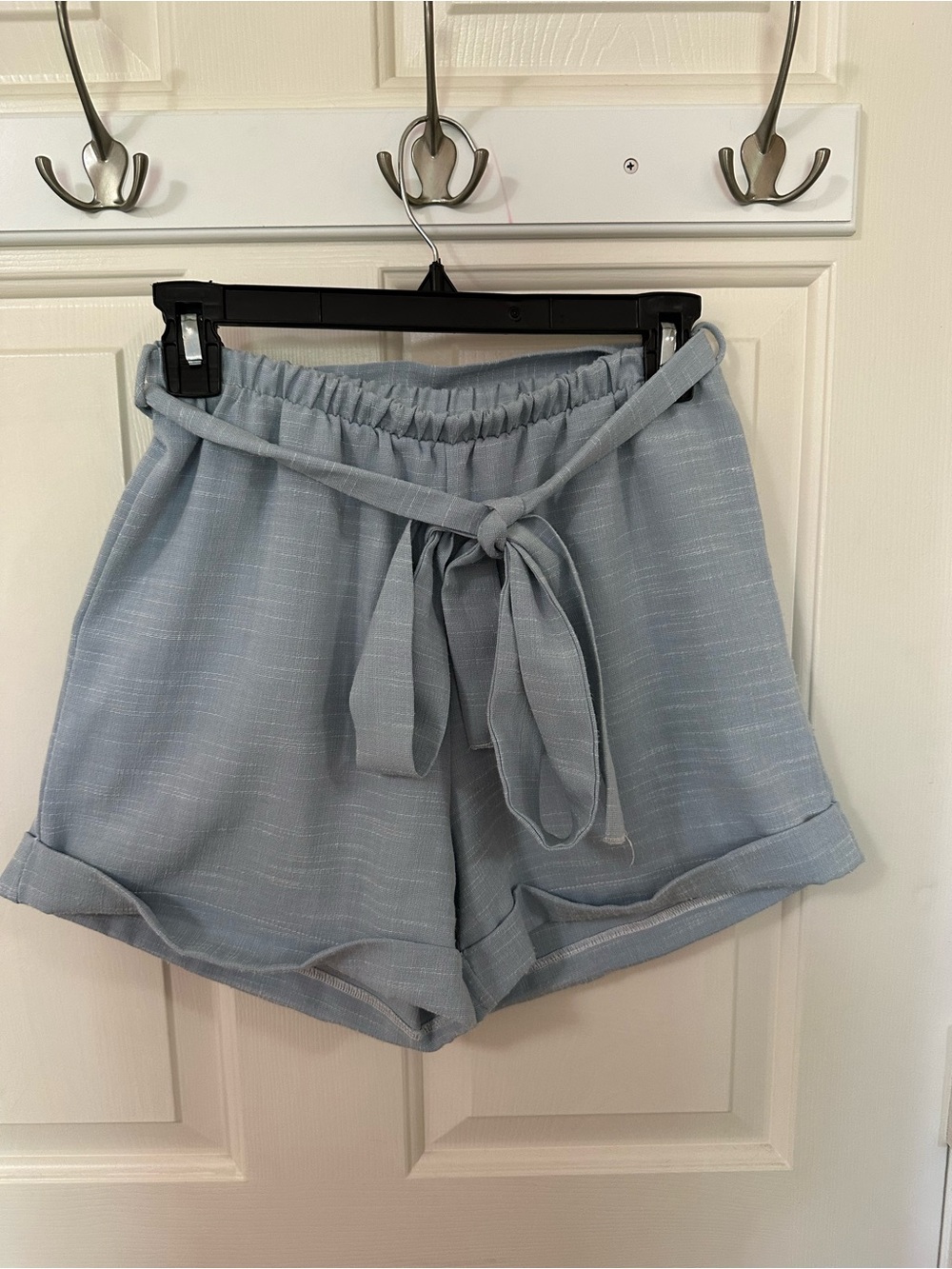 Light Blue Tie-Waist Women’s Shorts Size S